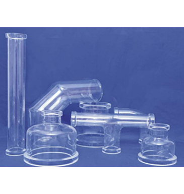 Borosilicate glass components and fittings