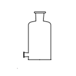 2351 Aspirator bottle with outlet for stopper