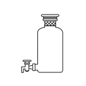 2356 Aspirator bottle with interchangeable stopper and stopcock