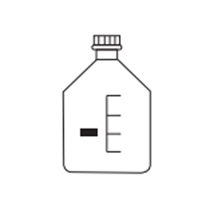 2612 Reagent bottle screw cap plain GL45